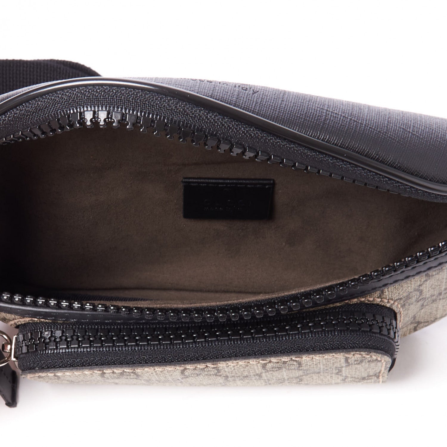 Gucci GG Supreme Monogram Belt Bag Black 4 of 7