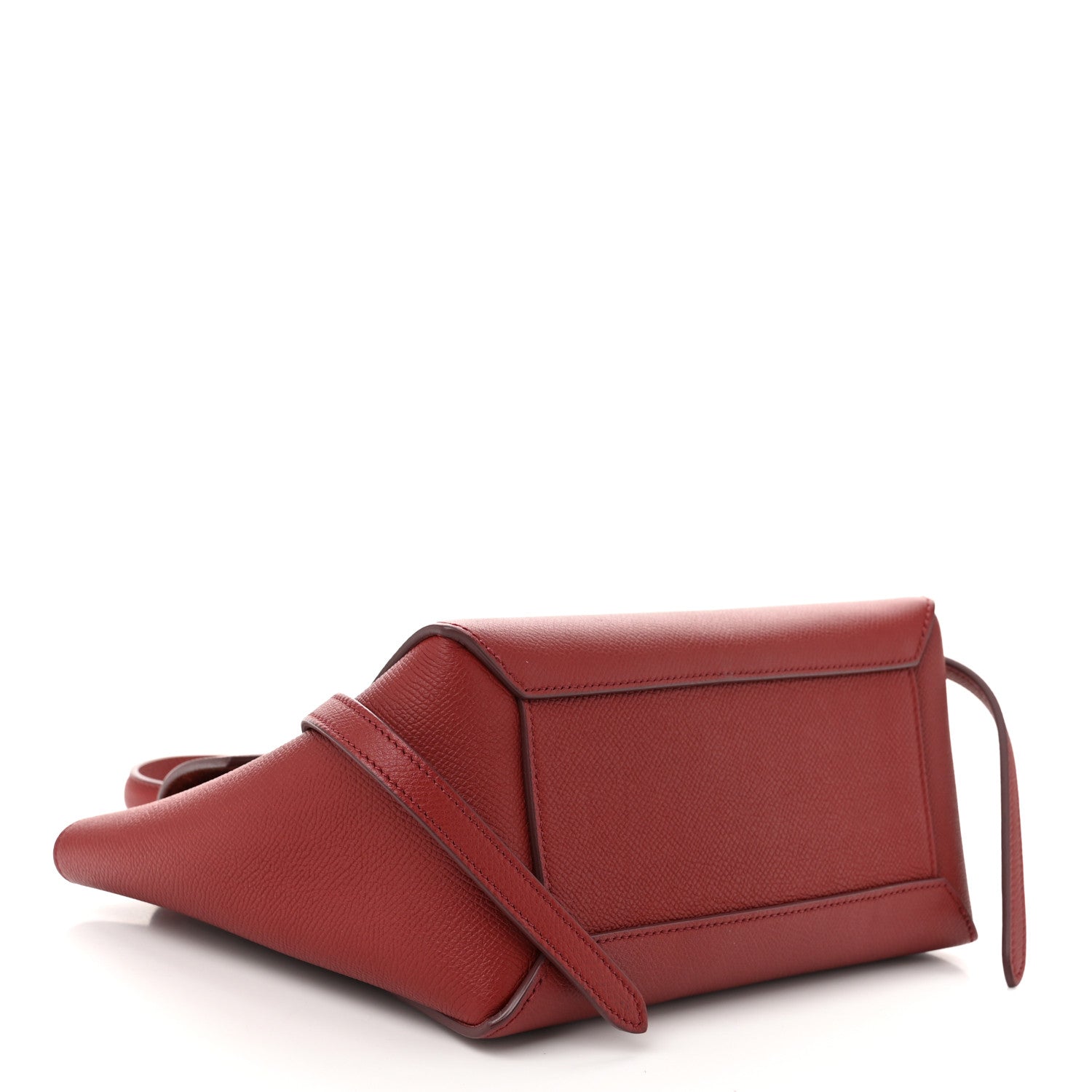 Celine Grained Calfskin Nano Belt Bag Ruby 4 of 10