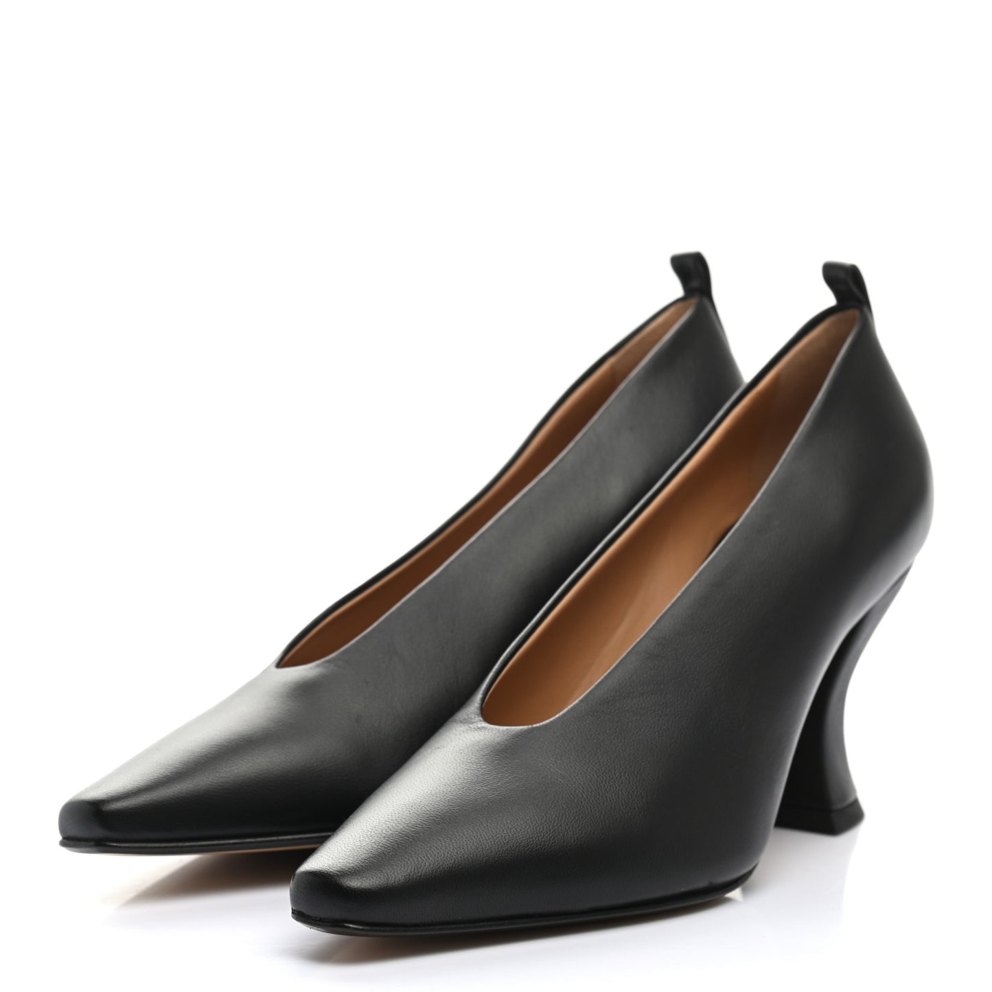 Nappa Almond Pumps 38 Black