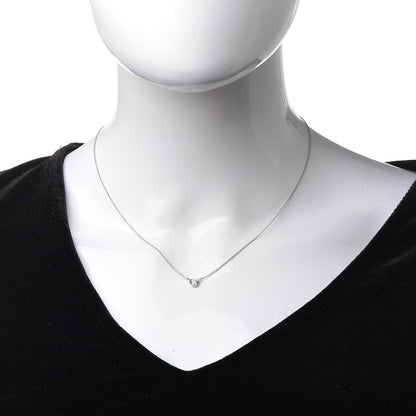 Tiffany Platinum Diamond .27ct Elsa Peretti Diamonds by the Yard Pendant Necklace 2 of 8