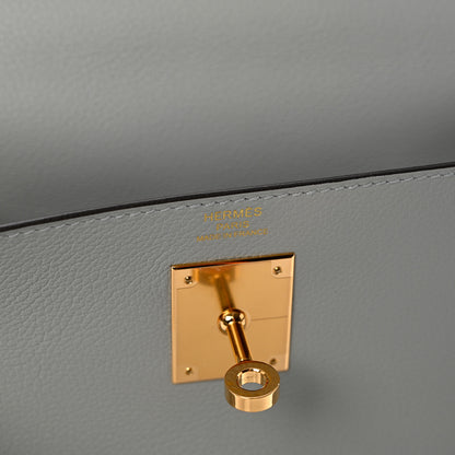 Hermes Evercolor Kelly Retourne 28 Bleu Glacier 6 of 11
