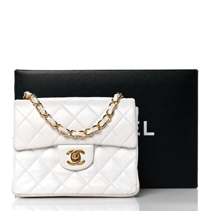 Chanel Lambskin Quilted Mini Square Flap White 11 of 11