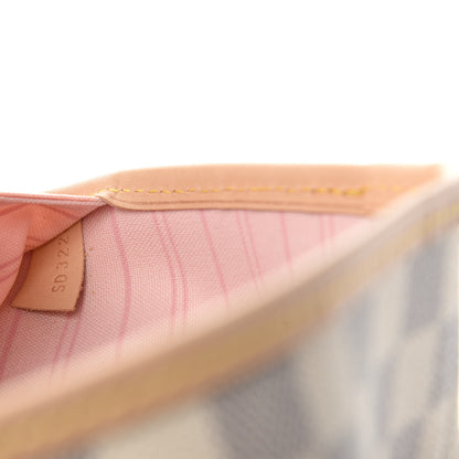 Louis Vuitton Damier Azur Neo Neverfull MM Rose Ballerine 10 of 12