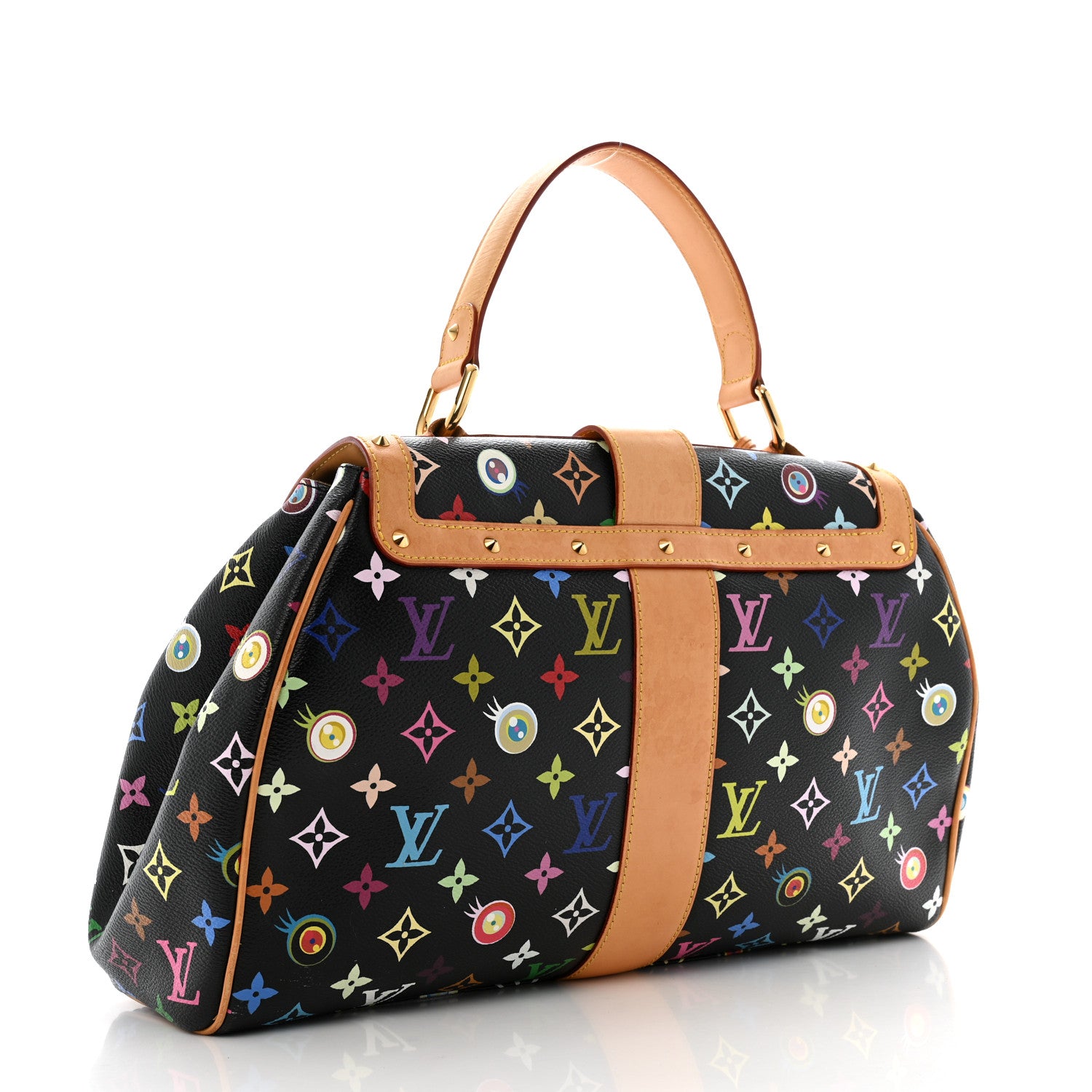 Louis Vuitton Monogram Multicolor Murakami Eye Love You Black 3 of 11