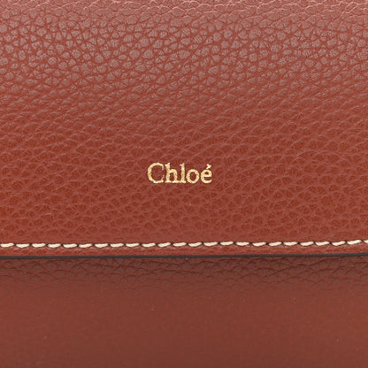 Chloe Small Grain Smooth Calfskin Mini Darryl Crossbody Sepia Brown 7 of 9