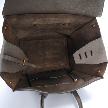 Celine Crisped Calfskin Small Tie Knot Tote Dark Khaki 6 of 8