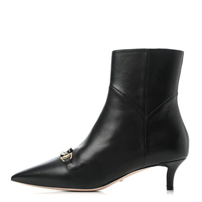 Gucci Nappa Zumi Mid Ankle Boots 40 Black 1 of 6