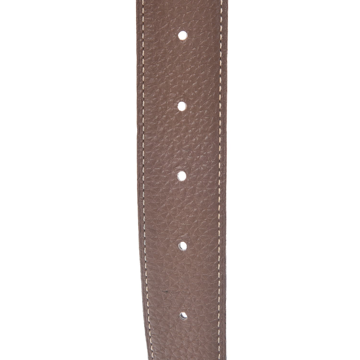 Hermes Box Togo Collier De Chien CDC Belt 90 Black Etoupe 5 of 6