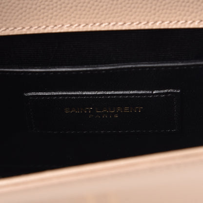 Saint Laurent Grain De Poudre Small Monogram Kate Satchel Nude Powder 8 of 9