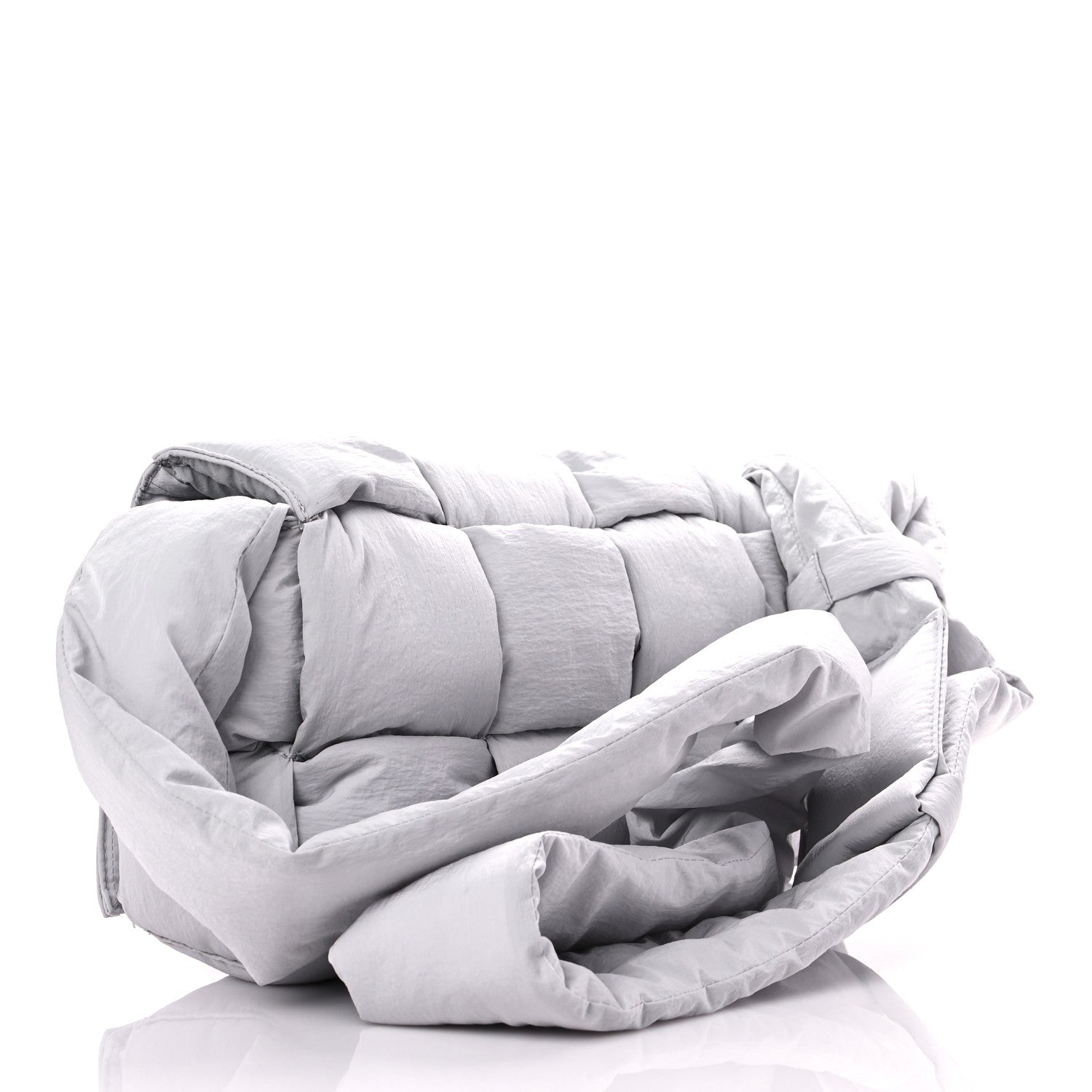 Bottega Veneta Nylon Intrecciato Padded Tech Cassette Bag Frost 4 of 9