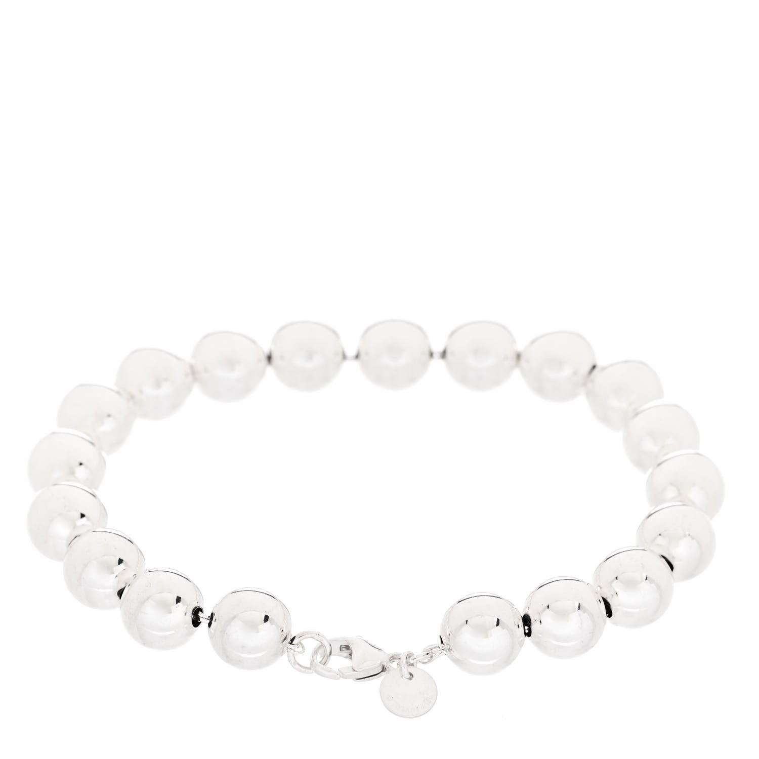 Tiffany Sterling Silver 10mm HardWear Ball Bracelet 2 of 5