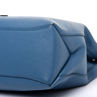 Mulberry Goat Printed Calfskin Freya Hobo Steel Blue 7 of 12