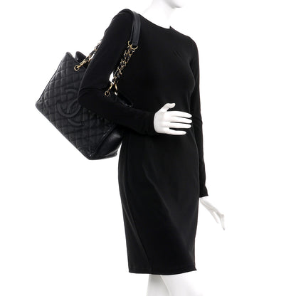 Chanel Caviar Quilted Grand Shopping Tote GST Black 2 of 13