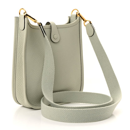 Hermes Taurillon Clemence Amazone Evelyne TPM Gris Neve 3 of 11