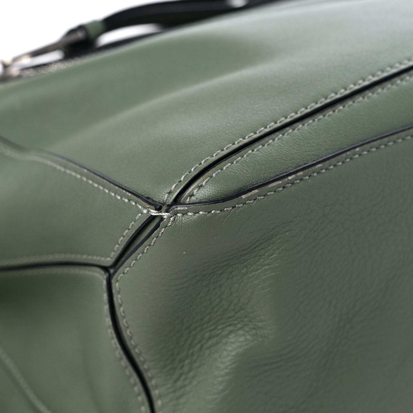 Calfskin Small Puzzle Bumbag Dark Sage