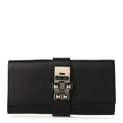 Hermes Chevre Mysore Medor 23 Clutch Black 1 of 7