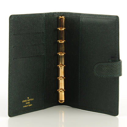 Louis Vuitton Taiga Small Ring Agenda Cover Epicea 5 of 7
