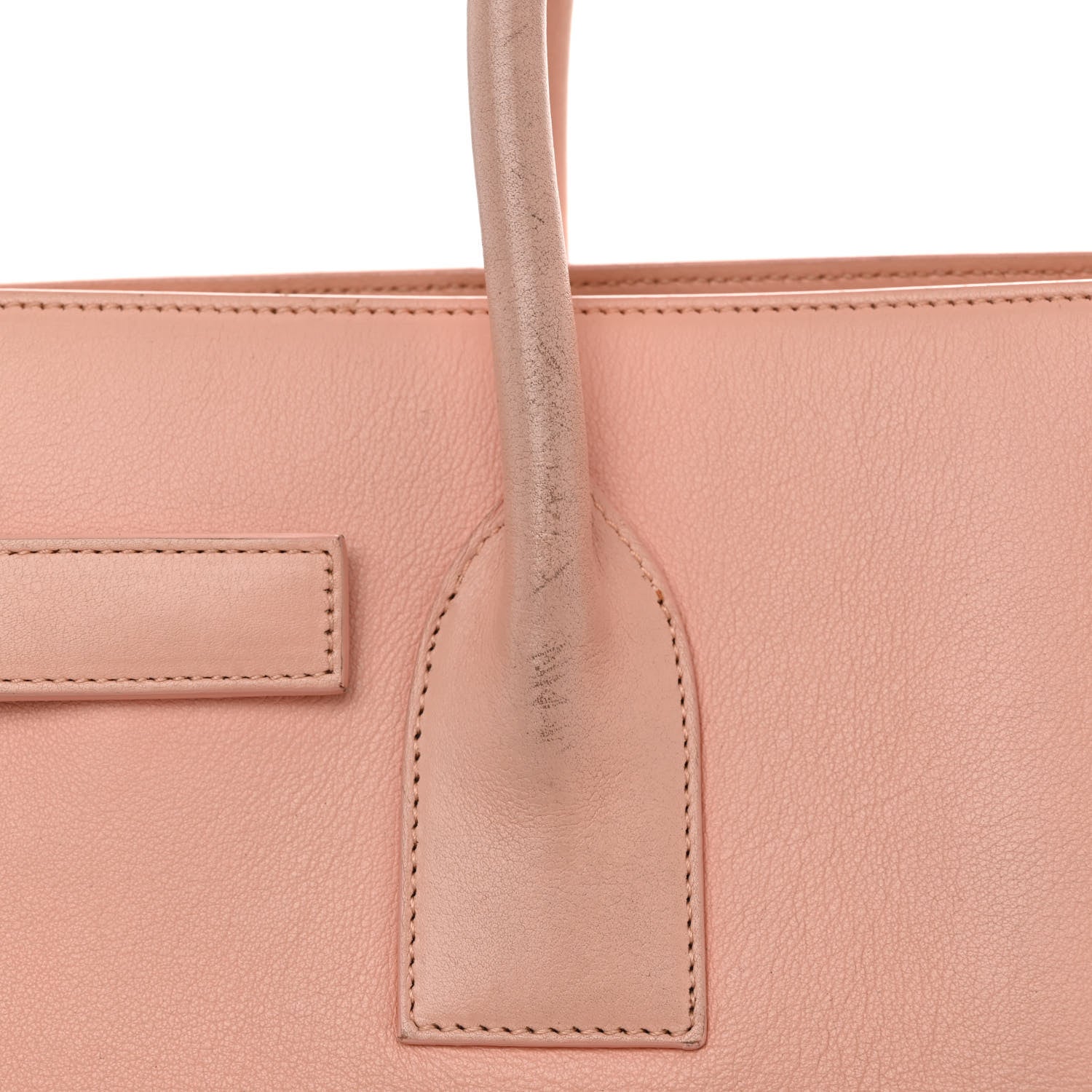 Saint Laurent Grained Calfskin Small Sac De Jour Light Blush 10 of 11