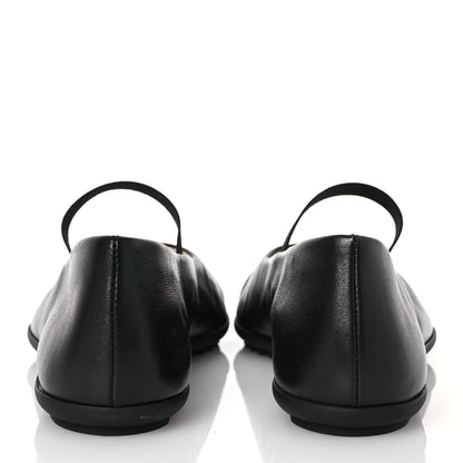 Chanel Lambskin Cap Toe CC Mary Jane Flats 38 Black 5 of 11