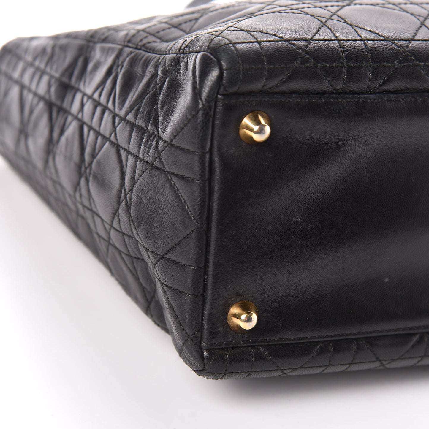 Lambskin Cannage Large Lady Dior Black