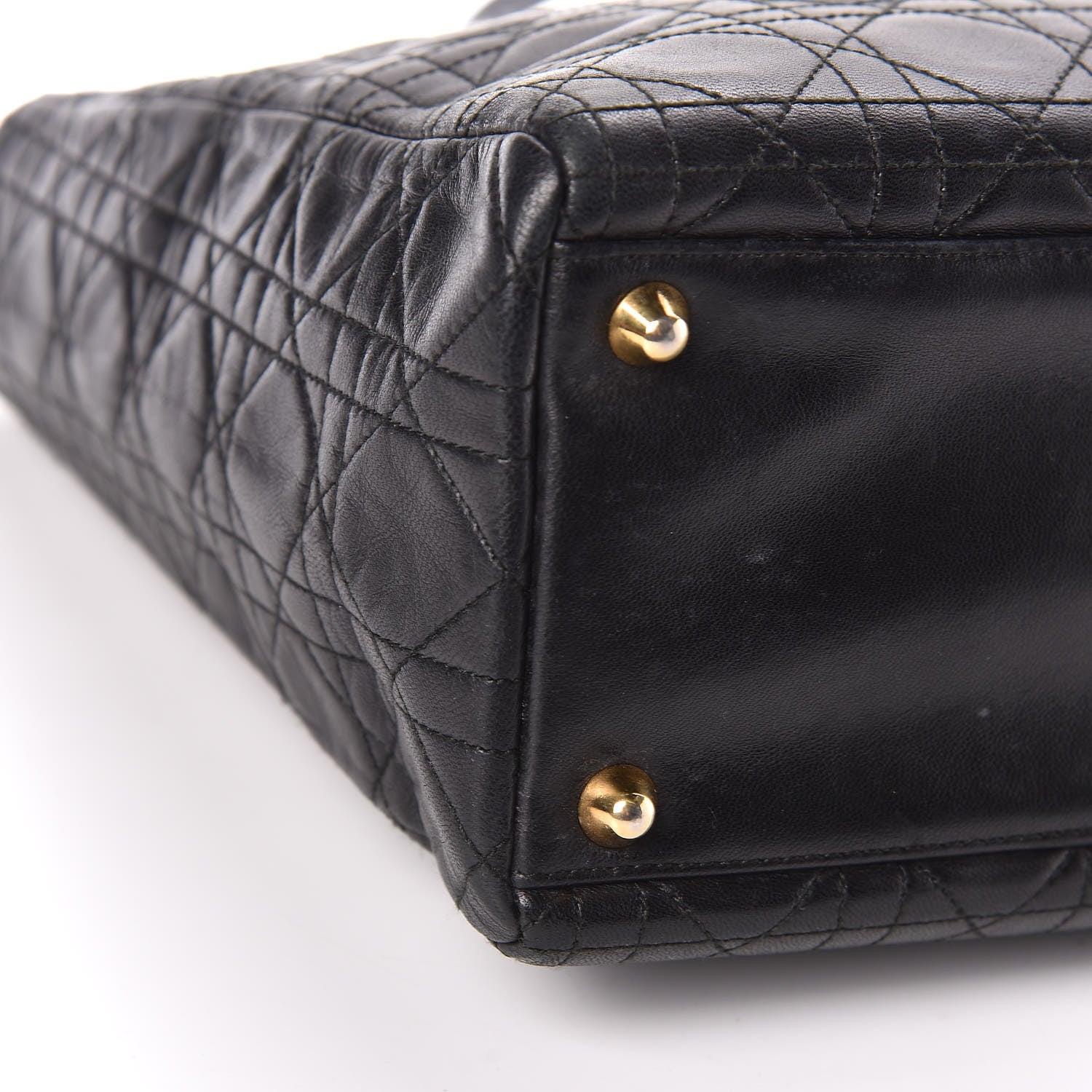 Christian Dior Lambskin Cannage Large Lady Dior Black 5 of 17