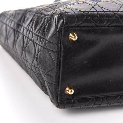 Christian Dior Lambskin Cannage Large Lady Dior Black 5 of 17