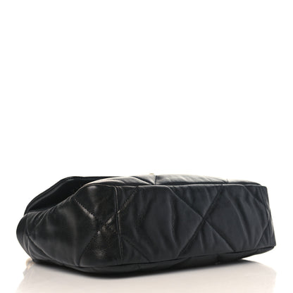 Chanel Shiny Goatskin Quilted Medium Chanel 19 Flap Black 4 of 9