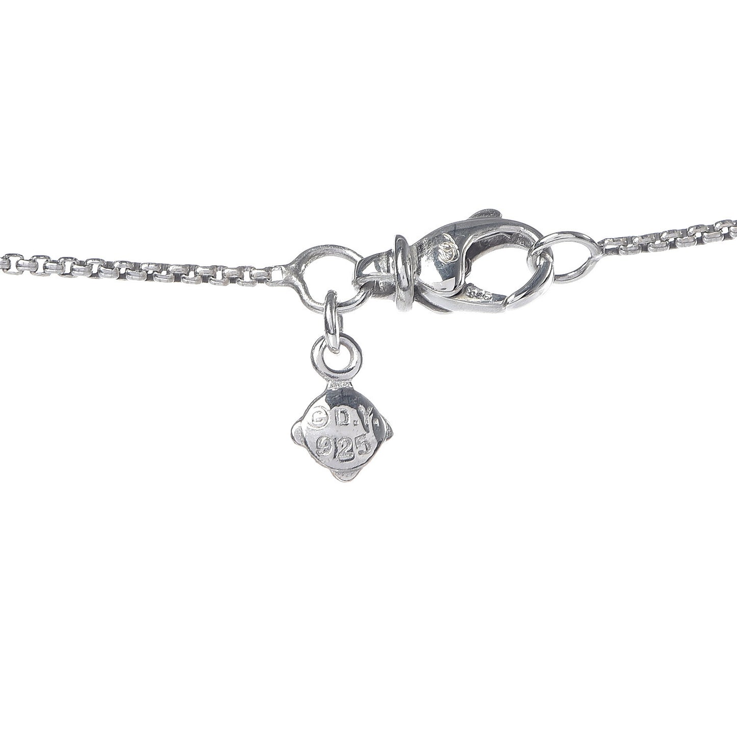Sterling Silver Diamond Crossover Circle Pendant Necklace