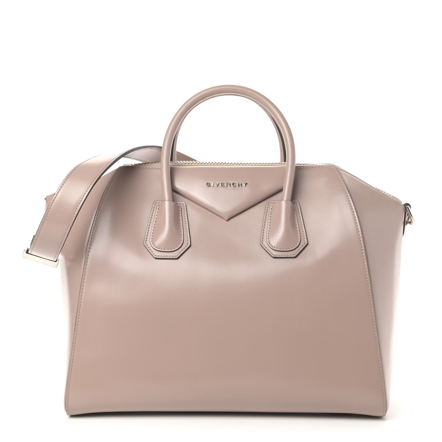 Givenchy Shiny Lord Calfskin Medium Antigona Taupe 1 of 6