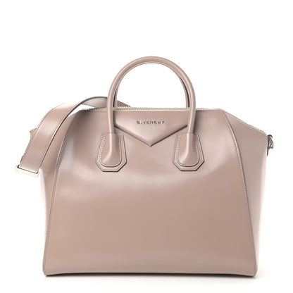 Givenchy Shiny Lord Calfskin Medium Antigona Taupe 1 of 6