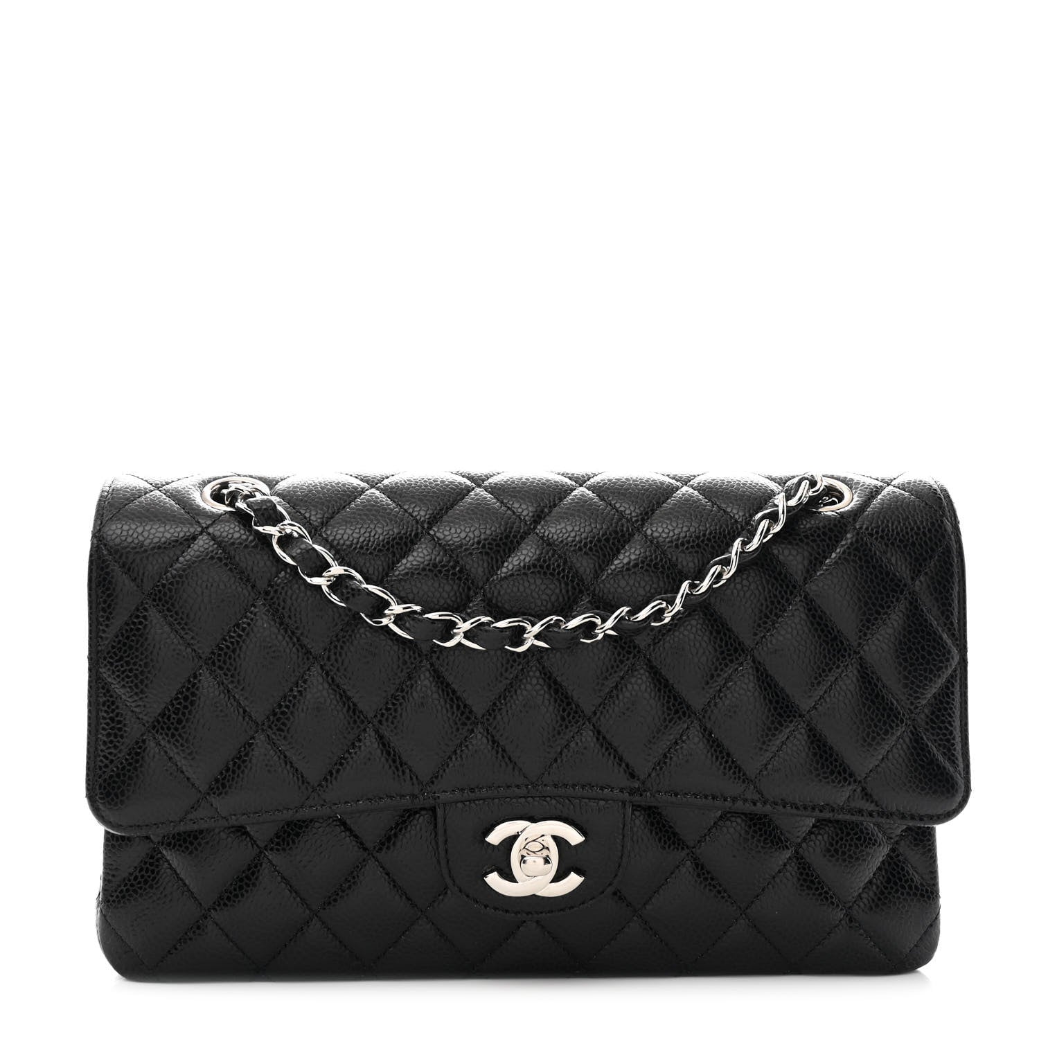 Chanel Caviar Quilted Medium Double Flap Black 1 of 11