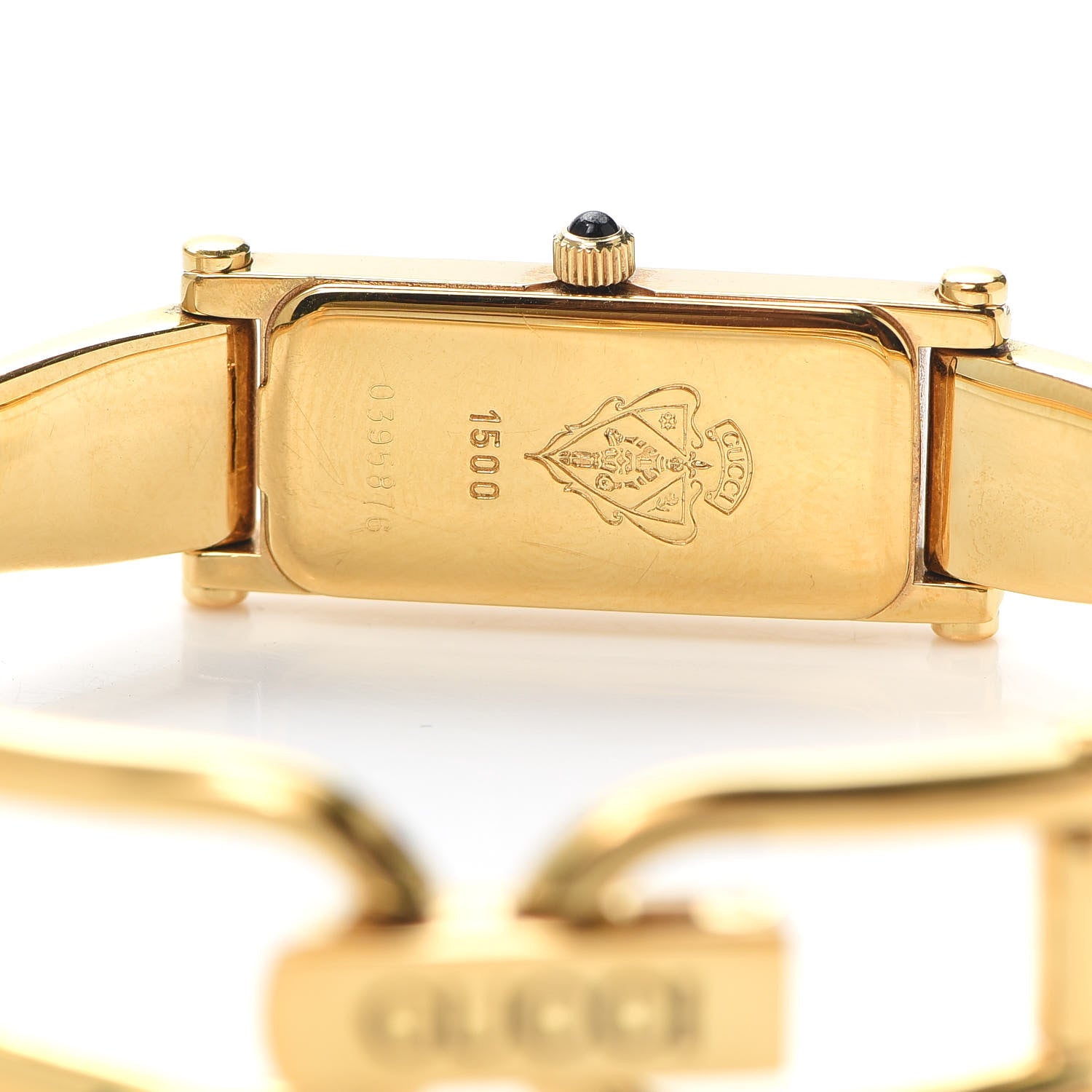 Gucci Stainless Steel 12mm 1500L Horsebit Quartz Watch Gold 4 of 6