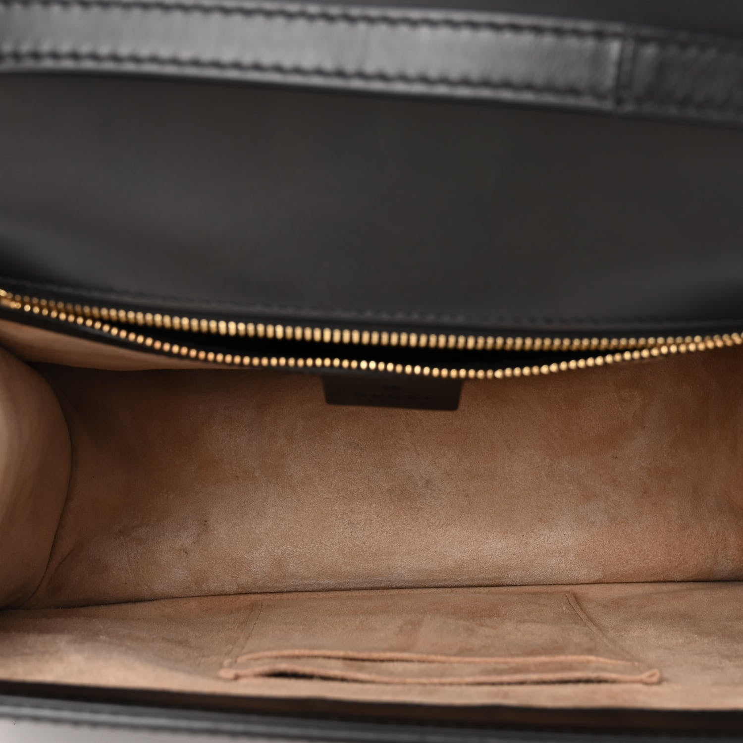 Gucci Calfskin Medium Sylvie Top Handle Bag Black 5 of 10