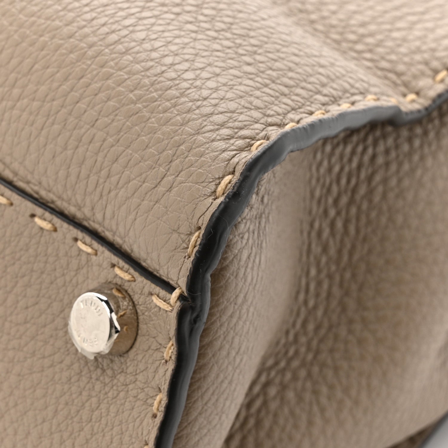 Fendi Cuoio Romano Selleria Medium Peekaboo Iconic Satchel Corda 13 of 13