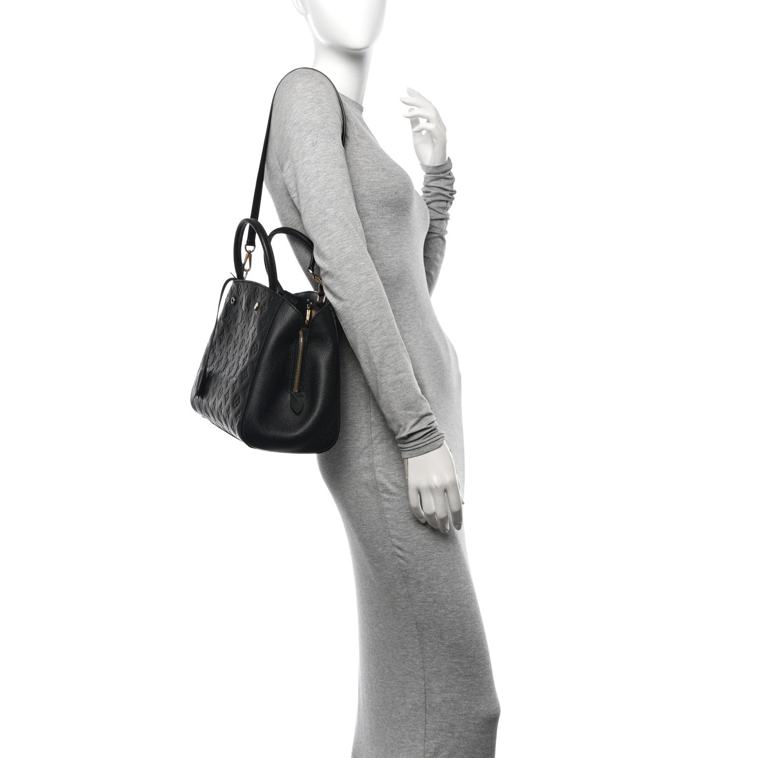 Louis Vuitton Empreinte Montaigne MM Black 2 of 12