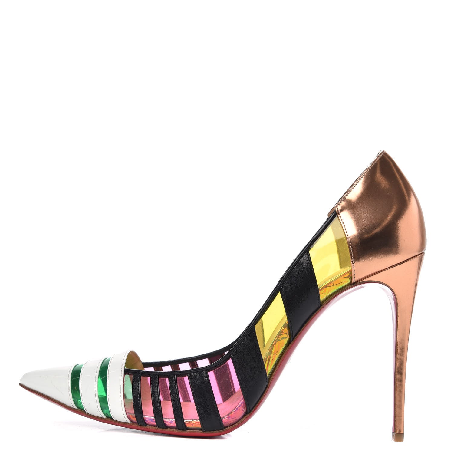Christian Louboutin Patent Kid PVC Bandy 100 Pumps 41 Multicolor 1 of 10