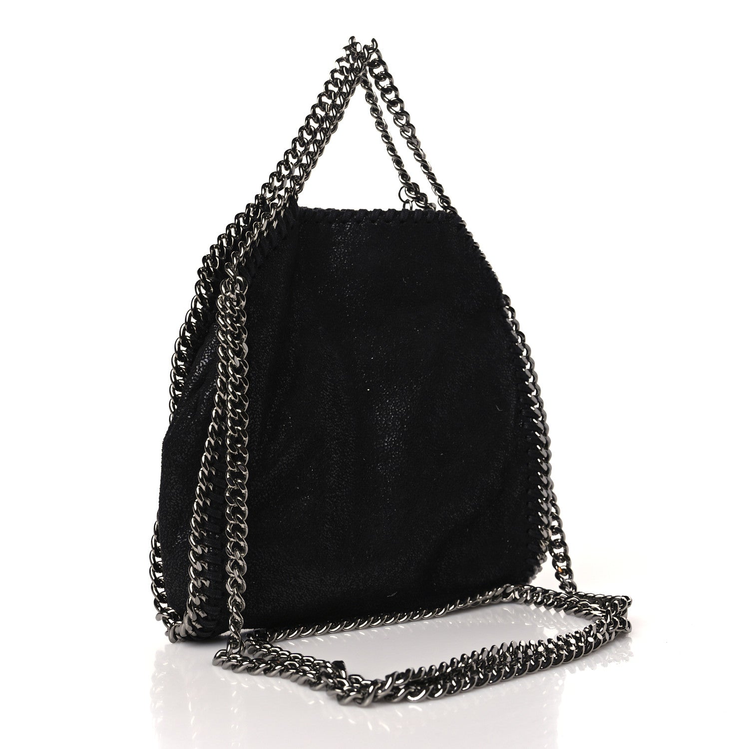Stella McCartney Shaggy Deer Tiny Falabella Tote Black 3 of 10