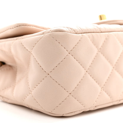 Chanel Lambskin Quilted Mini Rectangular Pearl Crush Flap Light Beige 9 of 12
