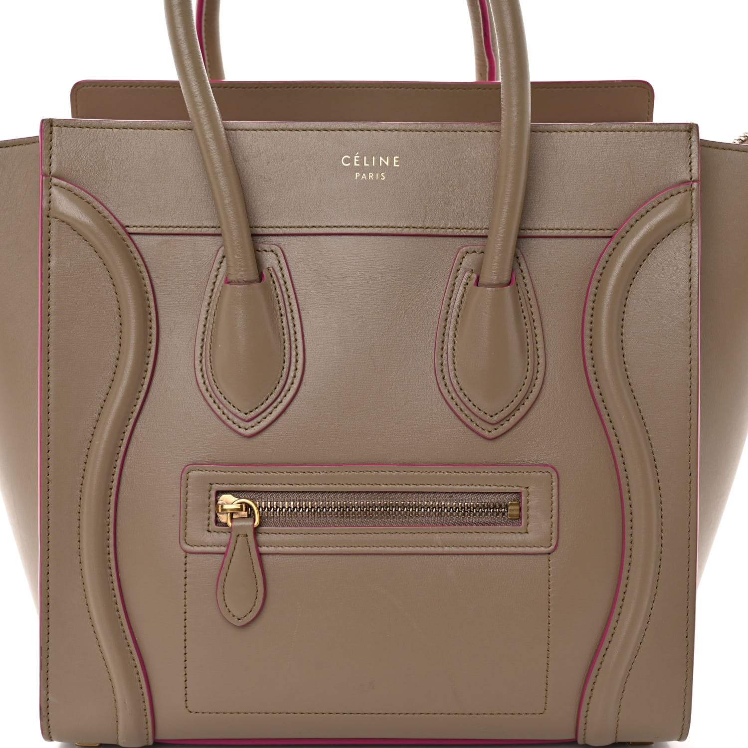 Celine Palmelato Calfskin Micro Luggage Beige 7 of 10