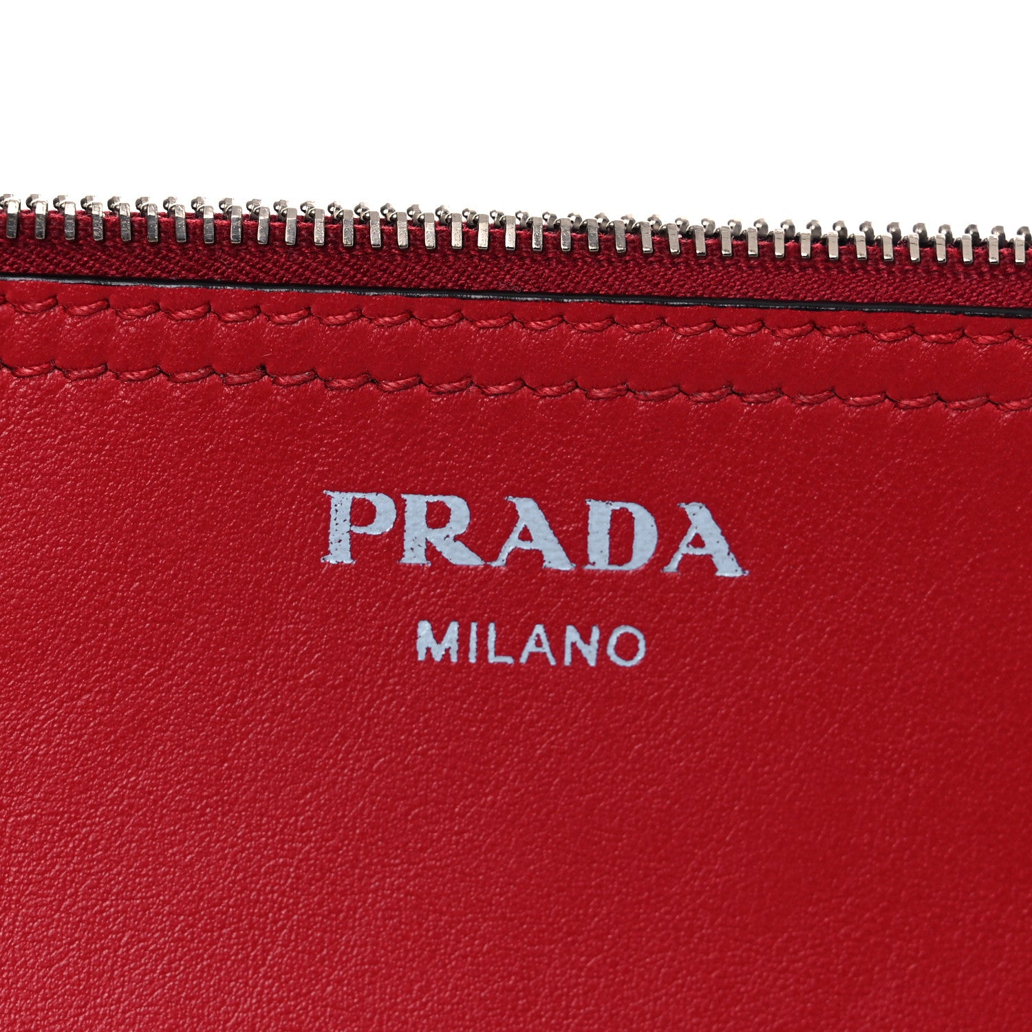 Prada City Calfskin Shopping Tote Red 7 of 24