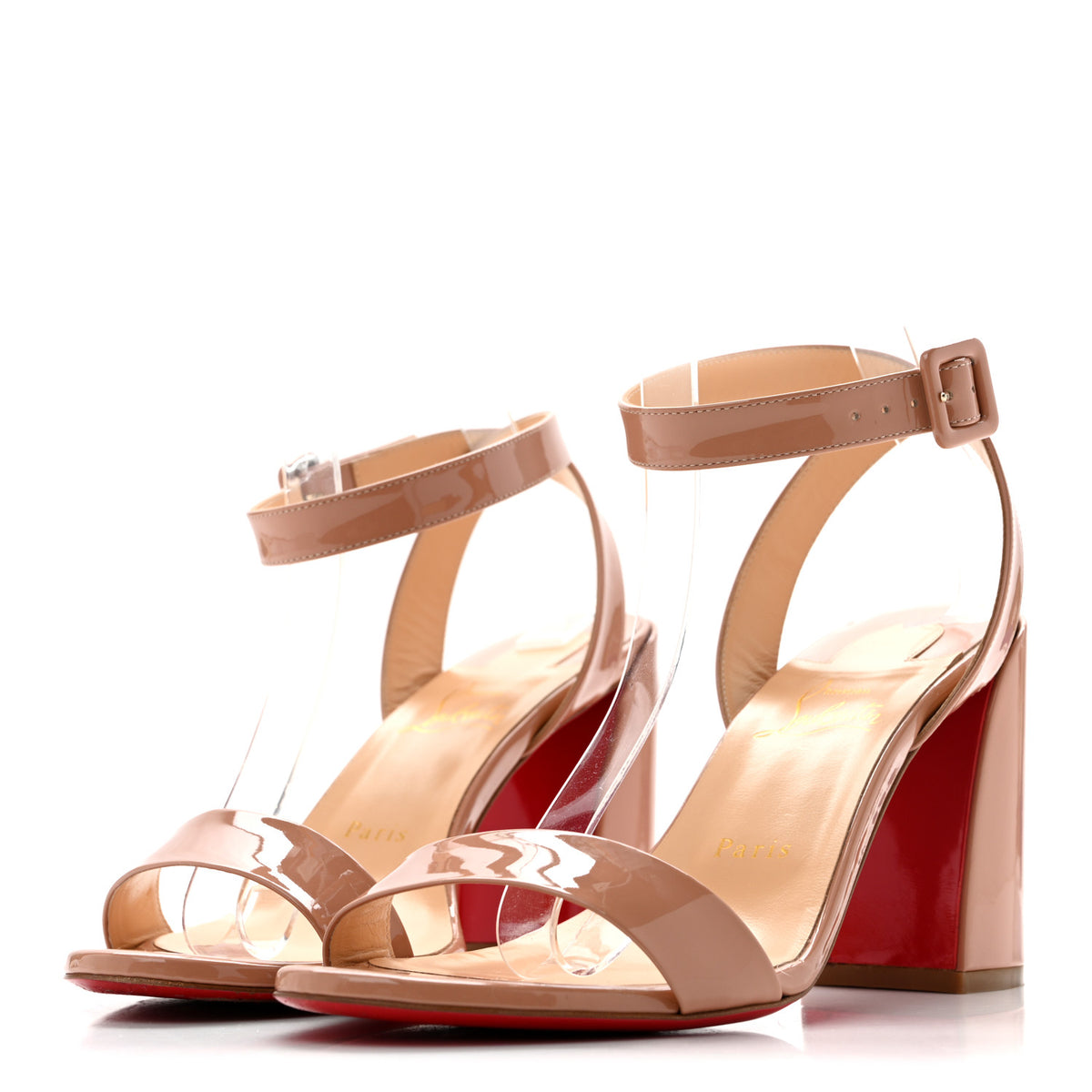 Patent Miss Sabina 85 Sandals 39.5 Nude