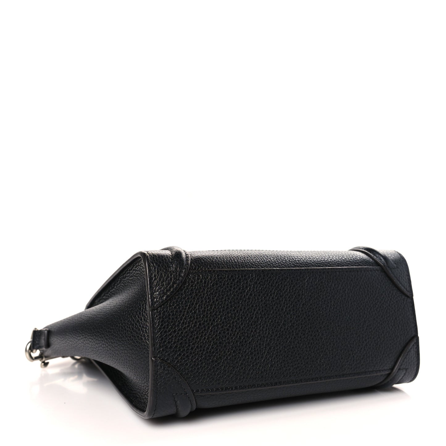 Drummed Calfskin Nano Luggage Black