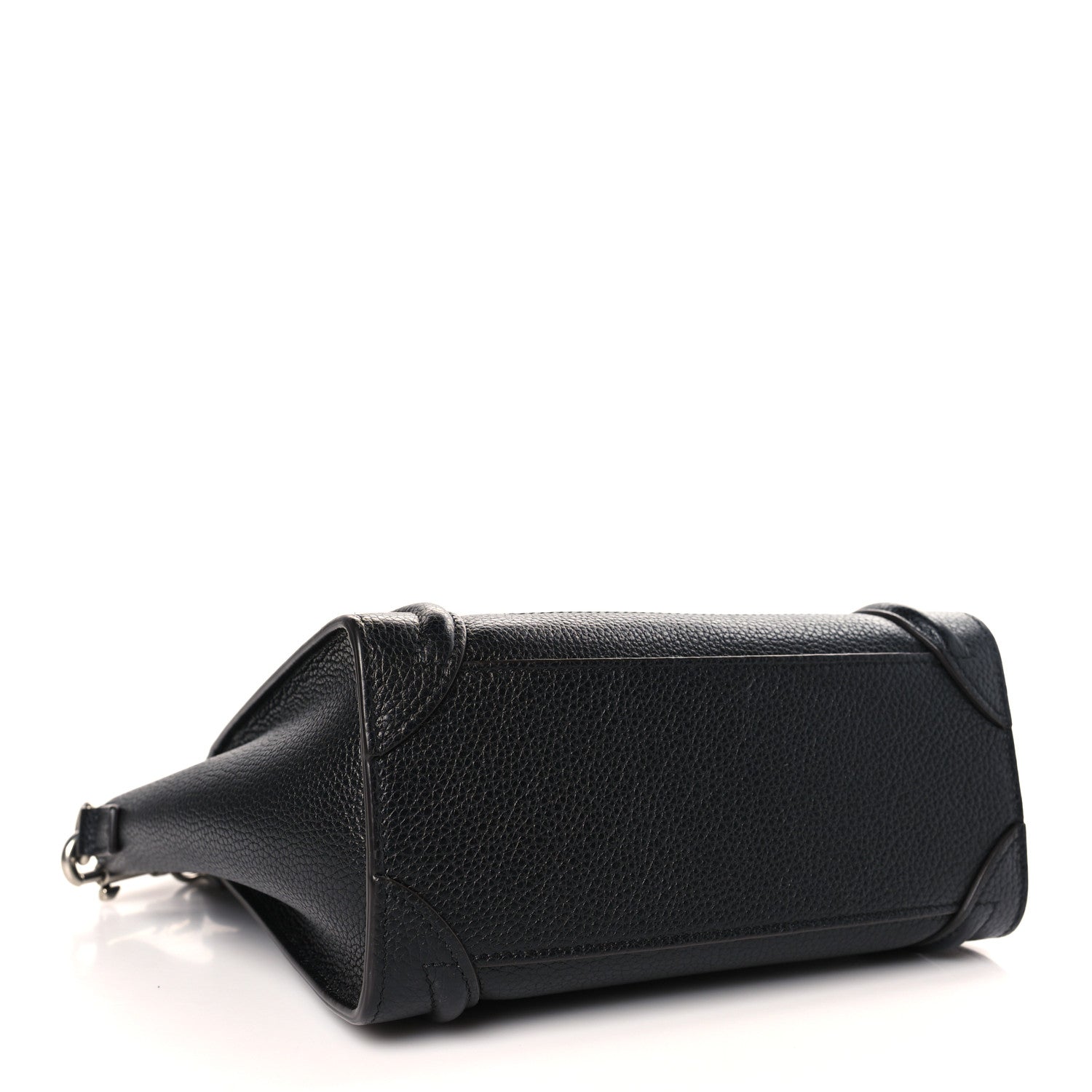 Celine Drummed Calfskin Nano Luggage Black 4 of 8