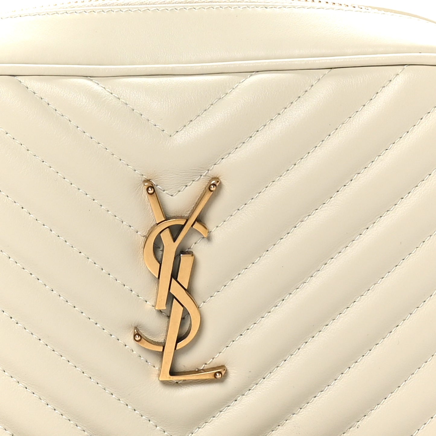Calfskin Matelasse Monogram Lou Camera Bag Blanc Vintage