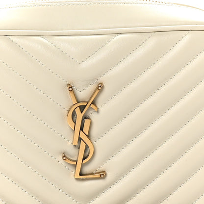 Saint Laurent Calfskin Matelasse Monogram Lou Camera Bag Blanc Vintage 8 of 10