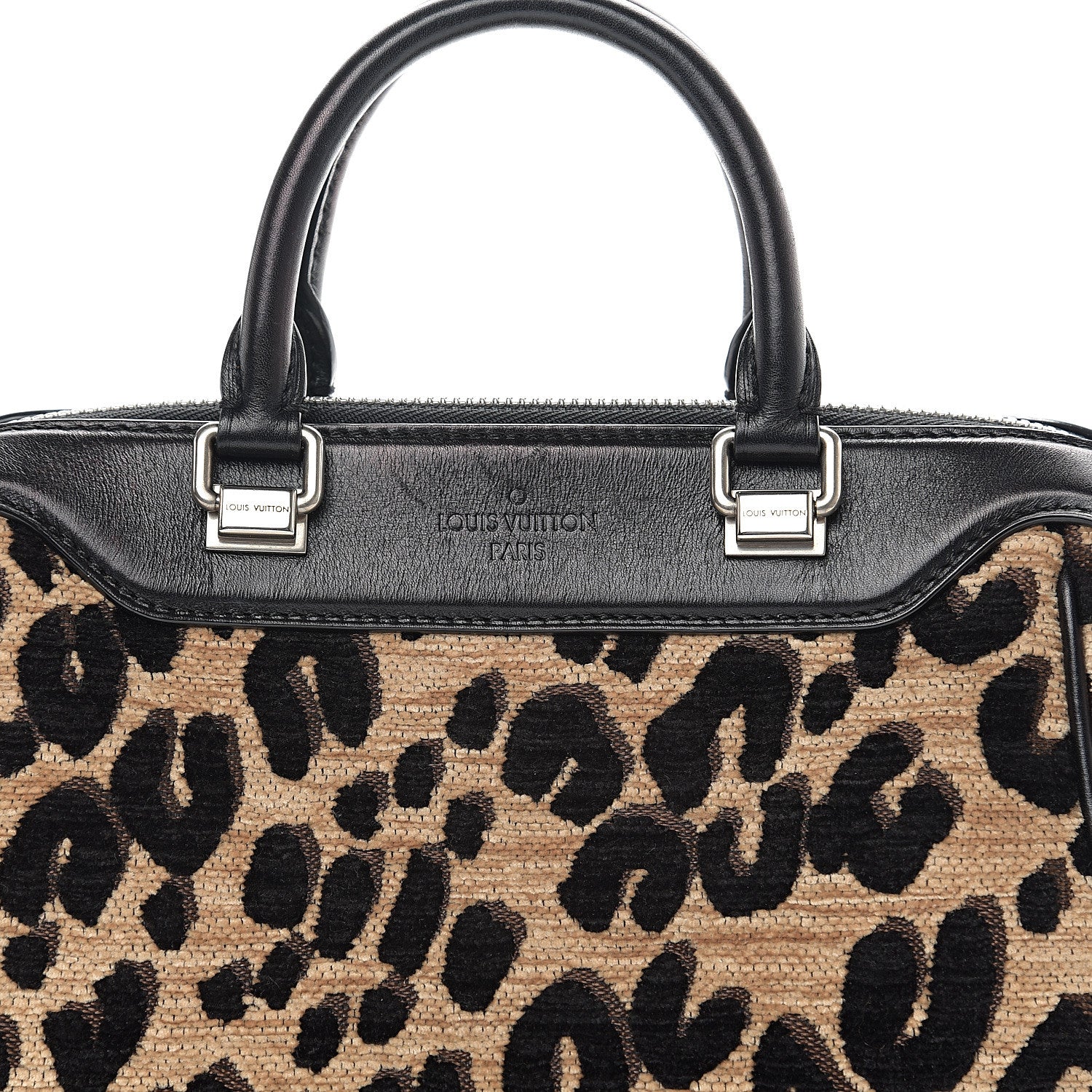 Louis Vuitton Jacquard Velvet Leopard Print Stephen Sprouse Baby Bag 9 of 9