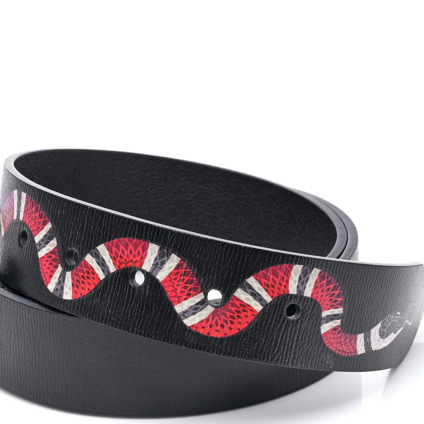 Shangai Calfskin Kingsnake 35mm Belt 105 42 Black Multicolor