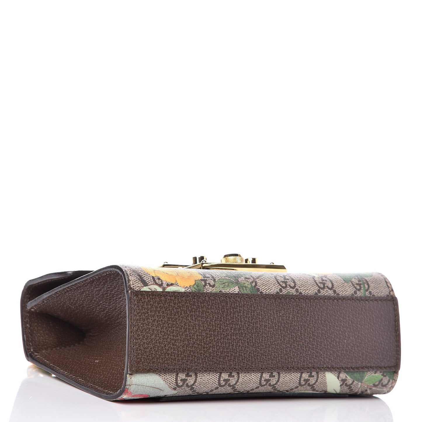 GG Supreme Monogram Tian Small Padlock Shoulder Bag Beige Multicolor New Acero