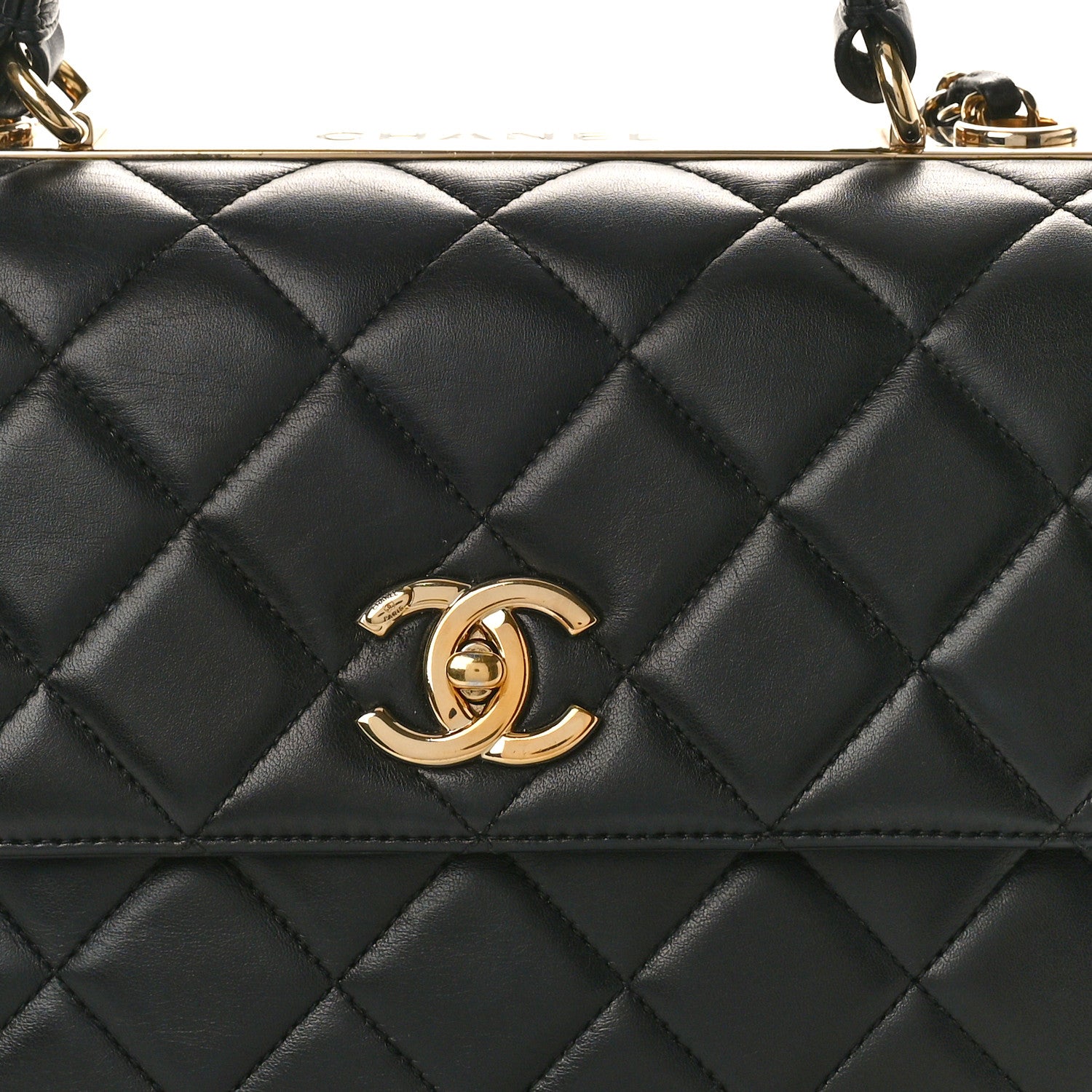 Chanel Lambskin Quilted Medium Trendy CC Flap Dual Handle Bag Black 8 of 12