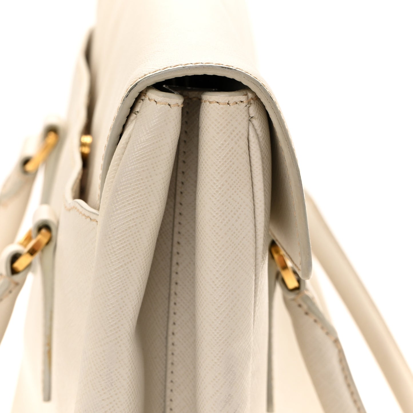 Saffiano Lux Pattina Tote Talco